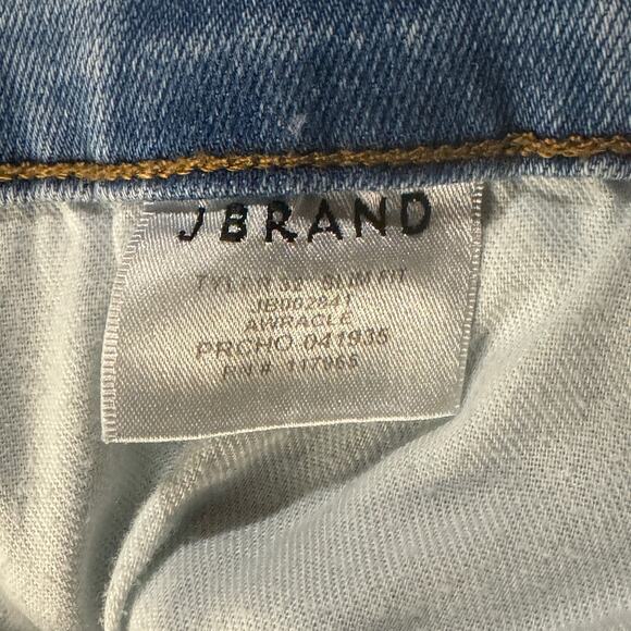 J Brand Mens SZ 31 Tyler Slim Fit Jeans Light Wash Stretch Pockets Zip-Fly Blue - Picture 8 of 10